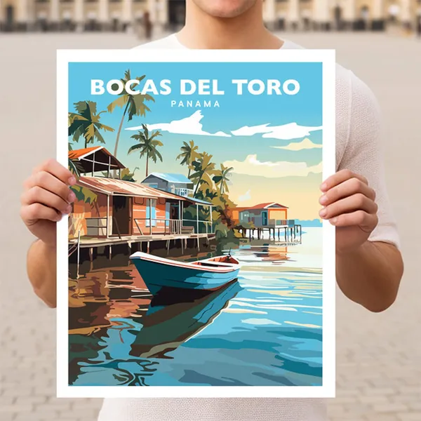 Bocas Del Toro Panama Bocas Town Travel Poster