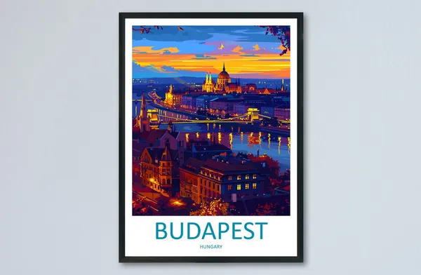 Budapest Home Decor Art Lovers Wall Art Print