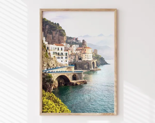 Amalfi Coast Italy Coastal Art Print