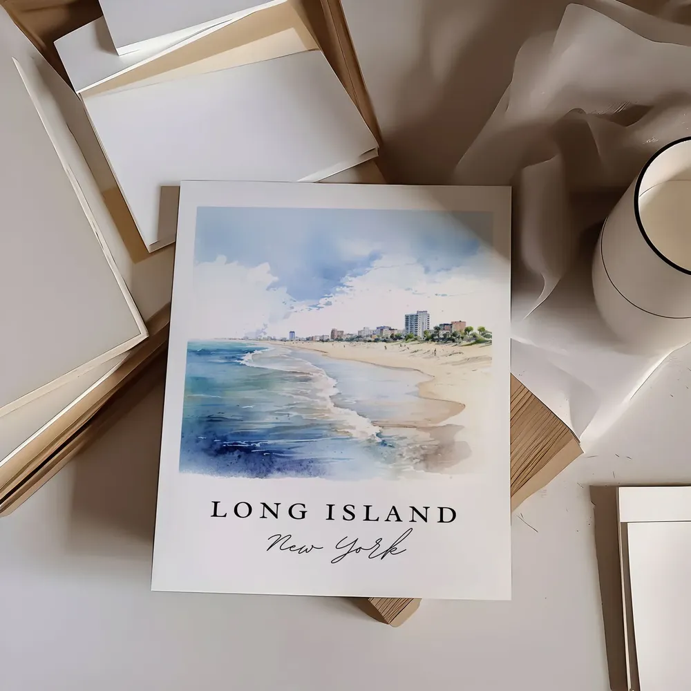 Long Island NY Travel Poster, New York Wall Art - Image 6