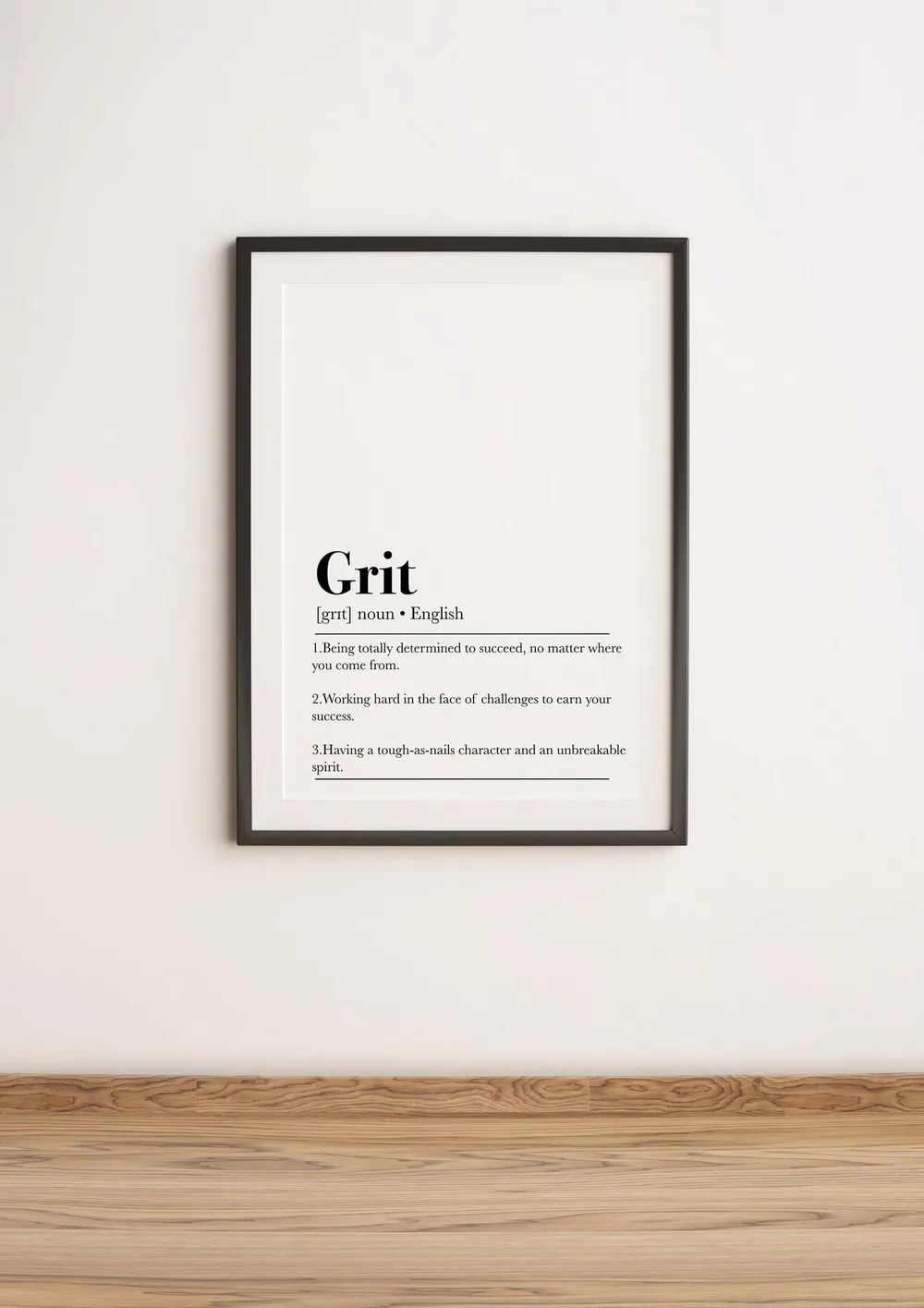 Grit Definition Quote Art Print - Image 2