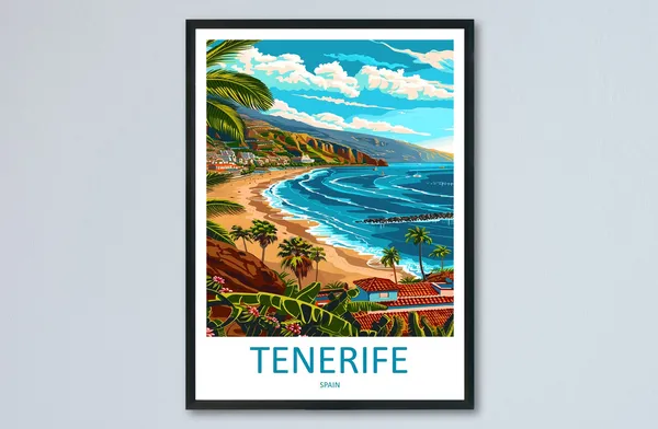 Tenerife Gift Art Lovers Travel Poster