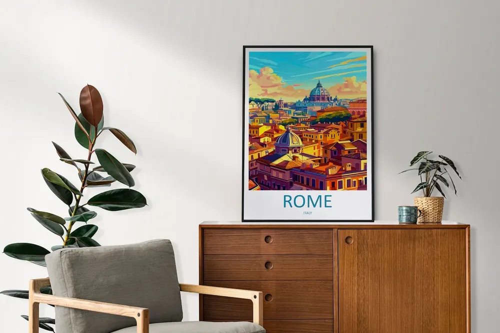 Rome Travel Poster, Italy Wall Decor - Image 2