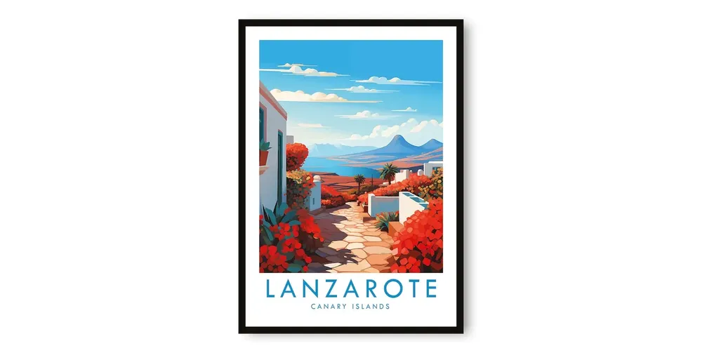Lanzarote Canary Islands Travel Poster