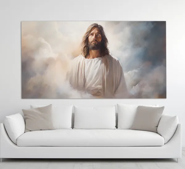 Jesus Christ Vintage Oil Painting Style Print