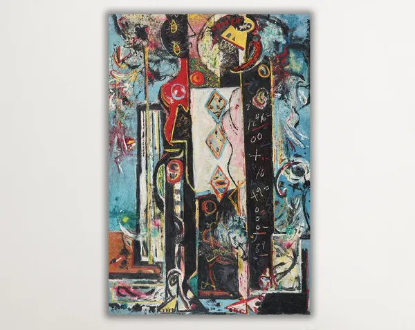 Jackson Pollock Male And Female Abstract Art Print