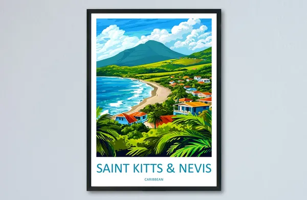 Saint Kitts And Nevis Home Decor Poster