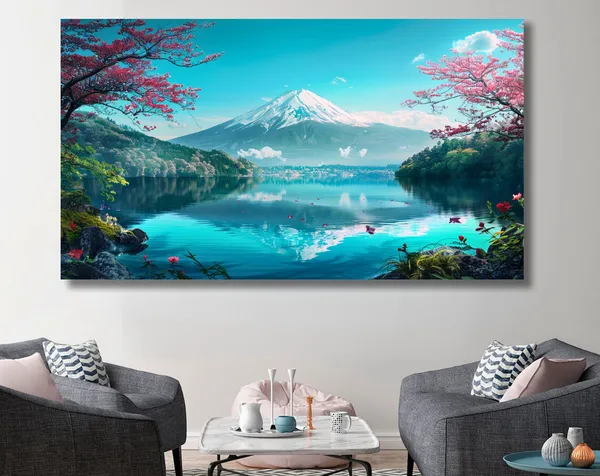 Mount Fuji Japanese Mountain Landscape Art Print