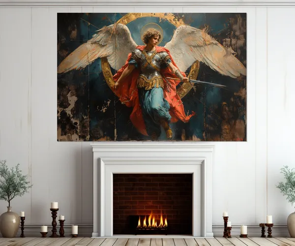 Saint Michael the Archangel Religious Art Print