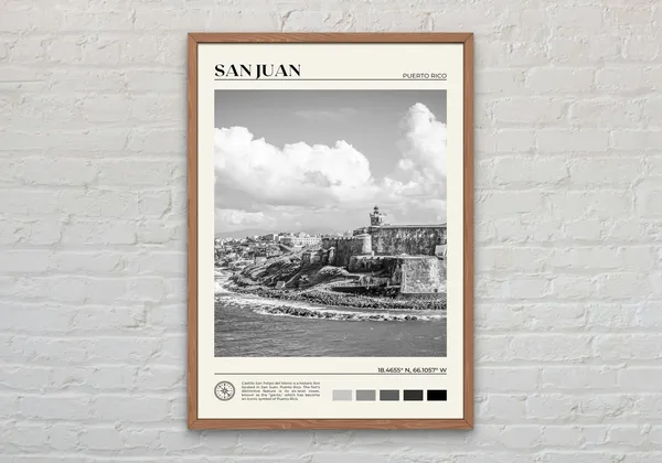 San Juan Poster Print Puerto Rico Wall Art