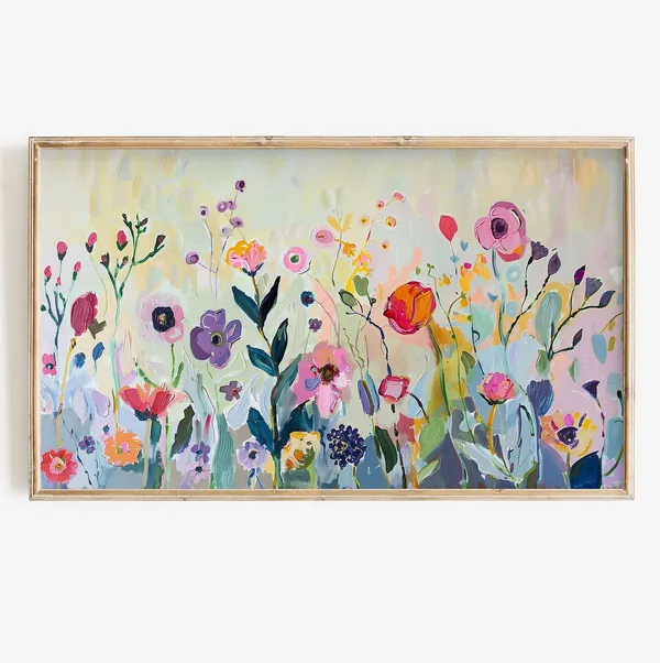 Spring Wildflower Boho Flowers Art Print