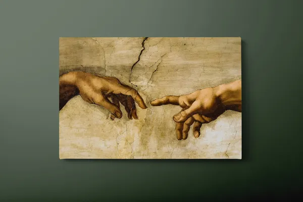 The Creation Of Adam, Michelangelo Wall Art Print