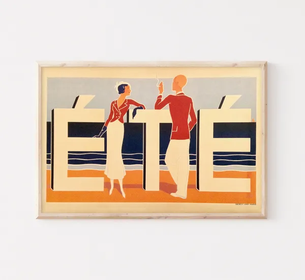 Côte d'Azur France Vintage Travel Poster, Summer