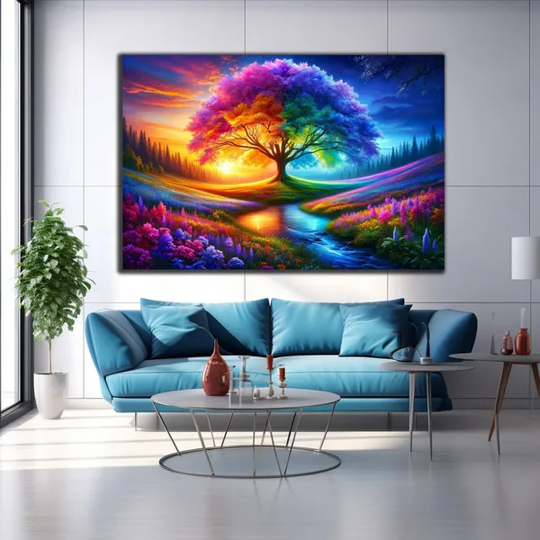 Tree Of Life Glass Wall Art Print, Special Design