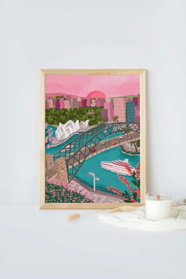 Sydney - Traditional Travel Poster