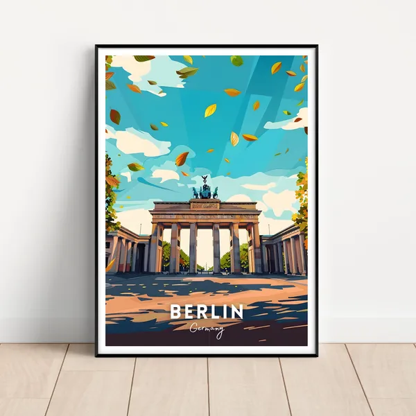 Berlin Germany Gift Travel Poster