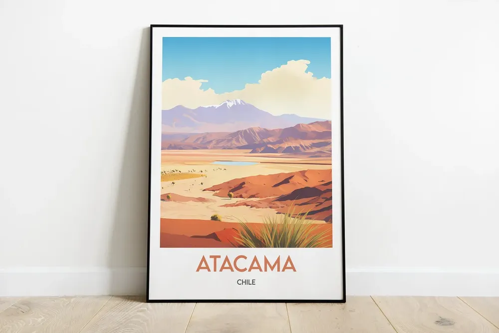 Atacama Desert Travel Poster