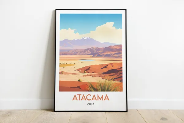 Atacama Desert Travel Poster