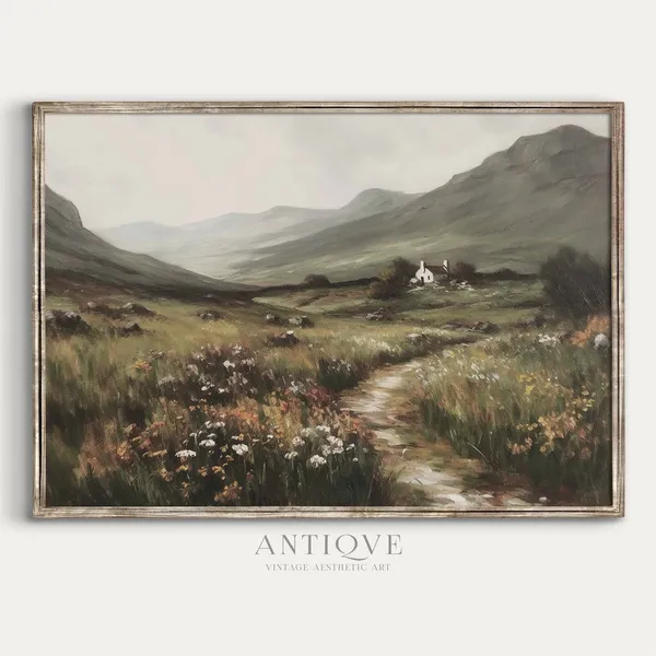 Spring Irish Landscape, Irish Countryside Art Print