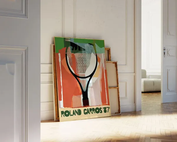 Roland Garros French Open 1987 Tennis Poster