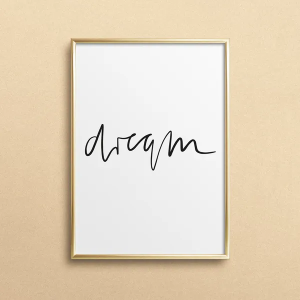 Minimalistic Vision Typography Art Print
