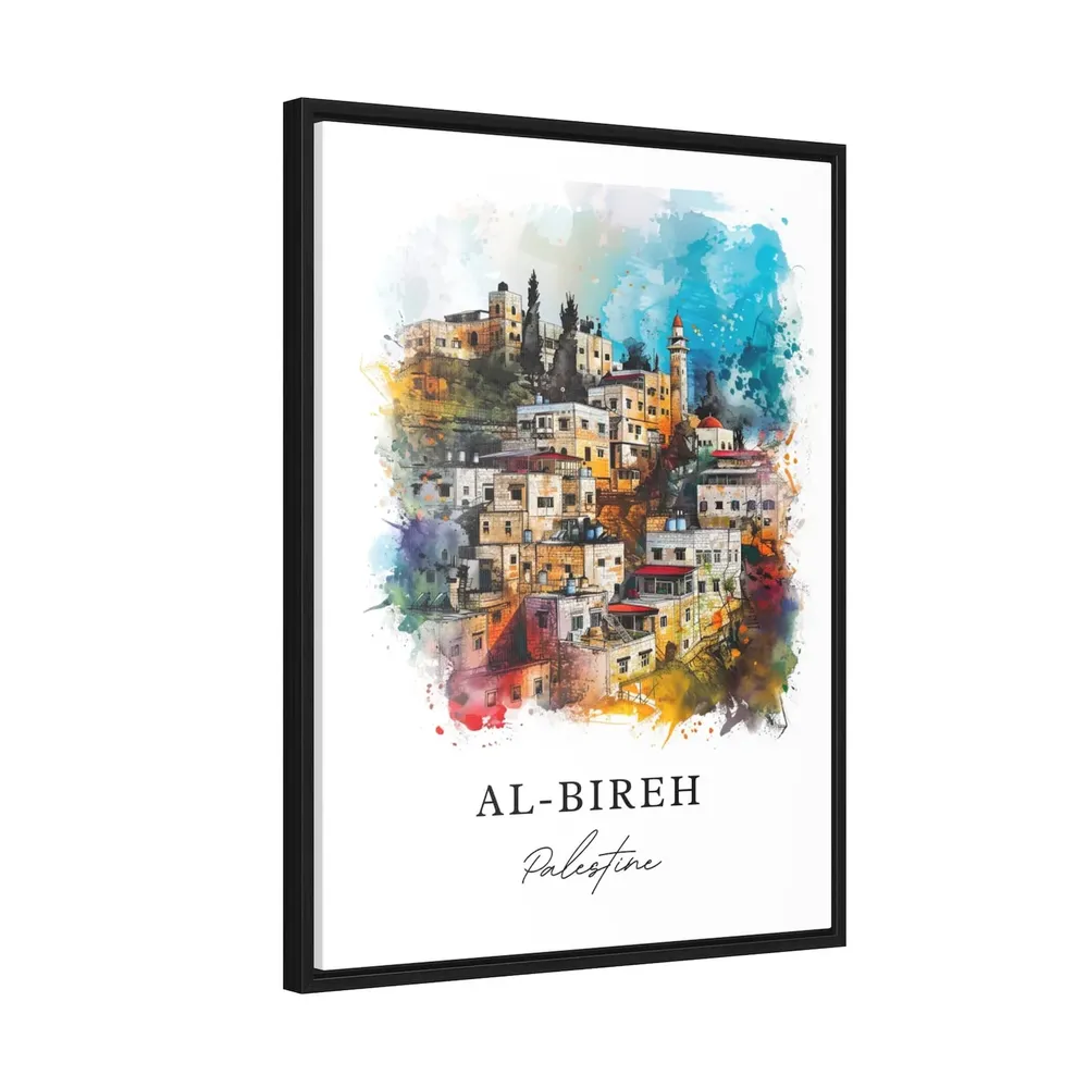Albireh Watercolor Travel Poster, Palestine Housewarming - Image 2