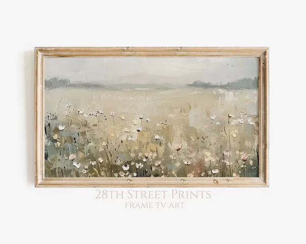 Wildflower Vintage Flower Art, Spring Floral Poster