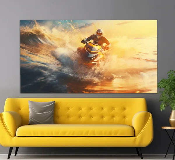 Extreme Jet Ski Summer Water Sports Poster Print