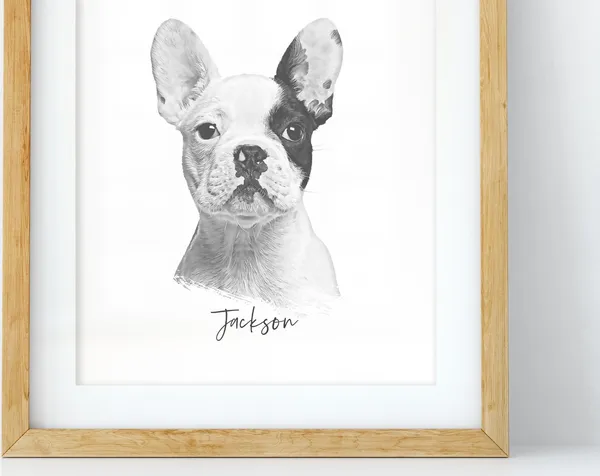 Custom Pet Portrait - Dog or Cat Portrait Print