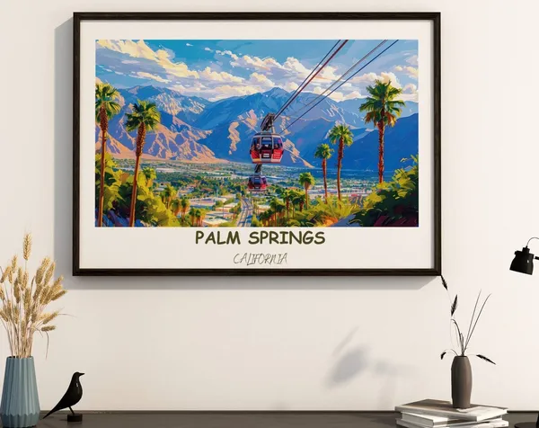 Palm Springs Aerial Tramway Travel Poster