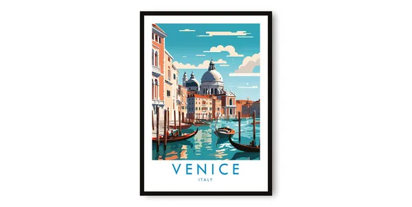 Venice Travel Poster, Italy Decor Print