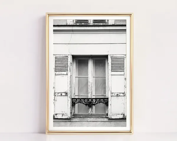 Paris Black And White Photography Travel Poster