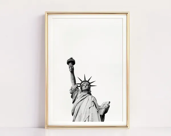 Statue Of Liberty New York City Travel Poster