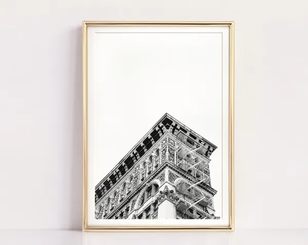 Soho Architecture, Black-and-White New York Poster