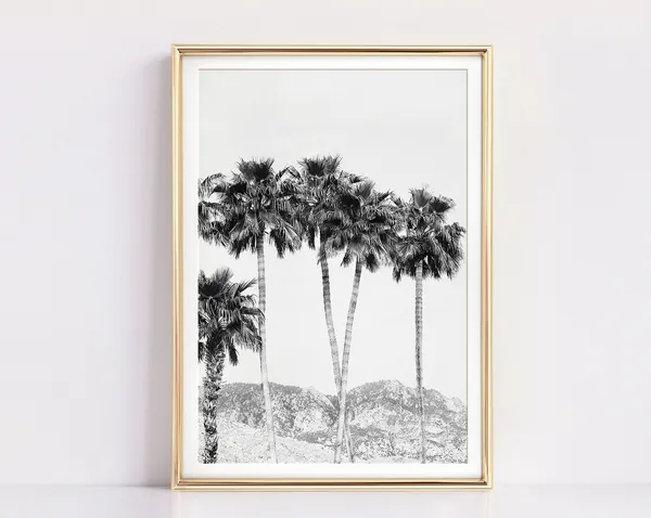 Palm Tree Print, Minimalist Hawaii Poster Art Print