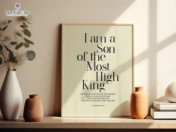 2 Corinthians 6:18 Scripture Nursery Art Print