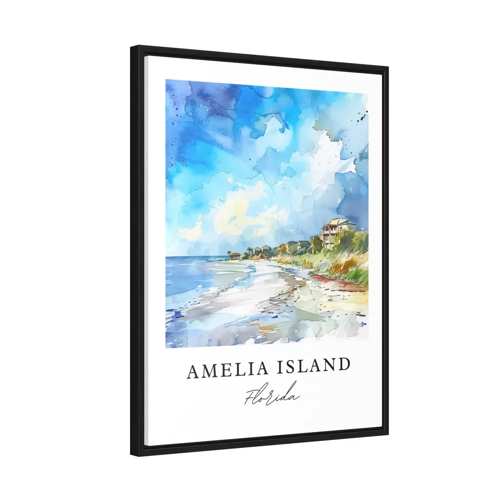 Amelia Island Florida Travel Poster, Jacksonville Gift - Image 2