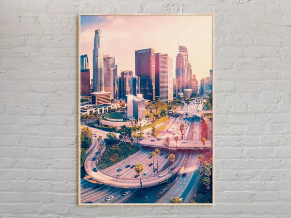 Los Angeles Photo, California Travel Poster