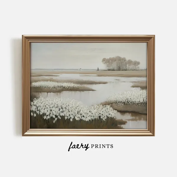 Country Meadow Spring Wall Art Print