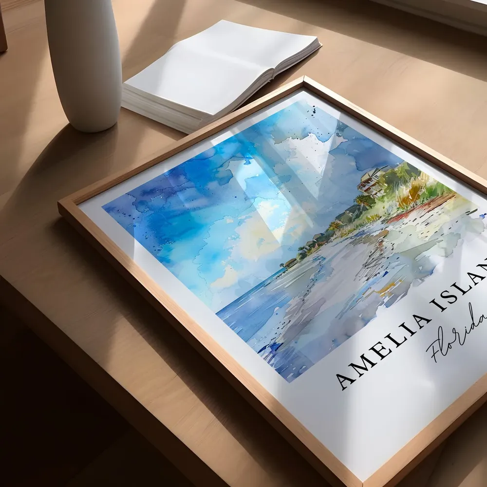 Amelia Island Florida Travel Poster, Jacksonville Gift - Image 5