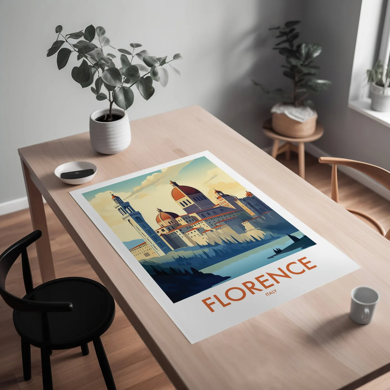 Florence Travel Poster, Italy Art Print - Image 2