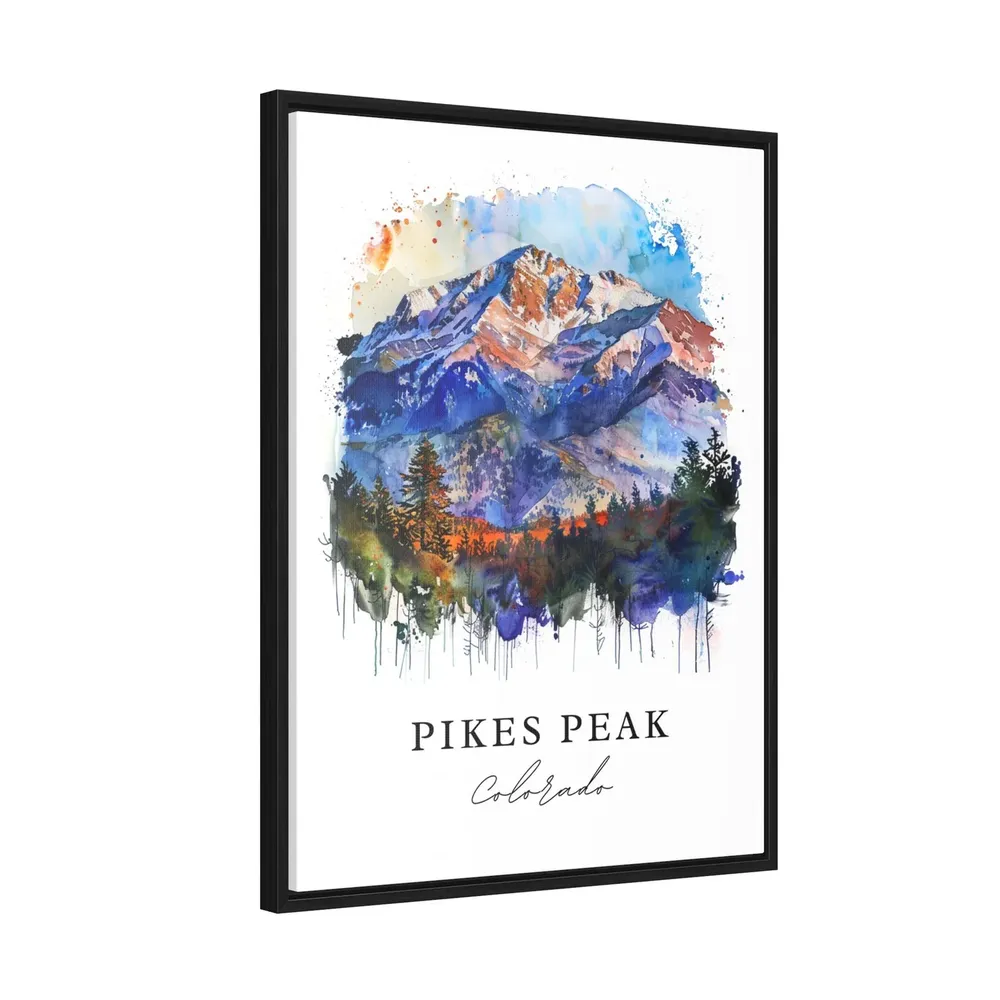 Pikes Peak Travel Poster, Colorado Mountain Art Print - Image 2