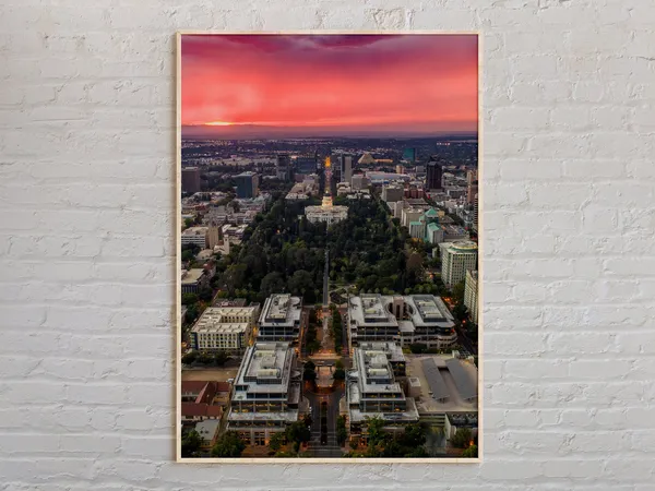 Sacramento Photo Travel Poster, California Wall Art