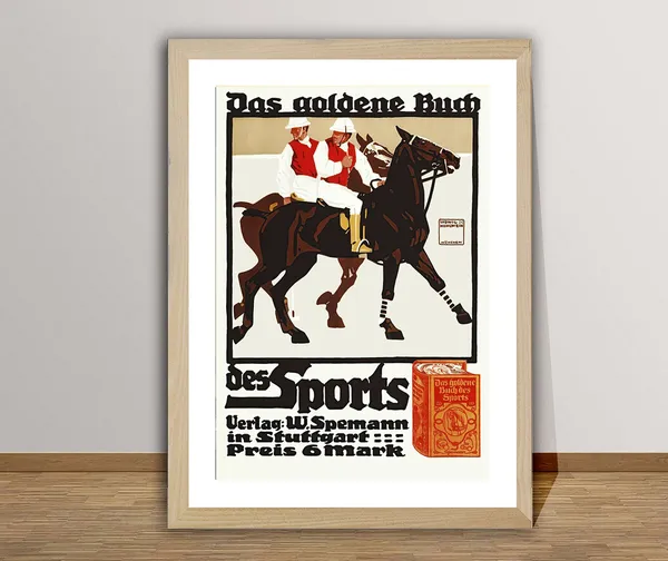 Das Goldene Buch Des Sports Vintage Sport Poster