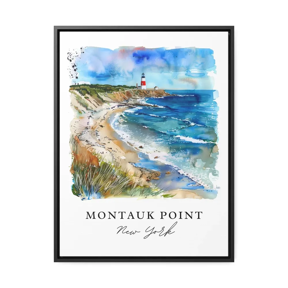 Montauk Point Travel Poster, Long Island Coast - Image 3
