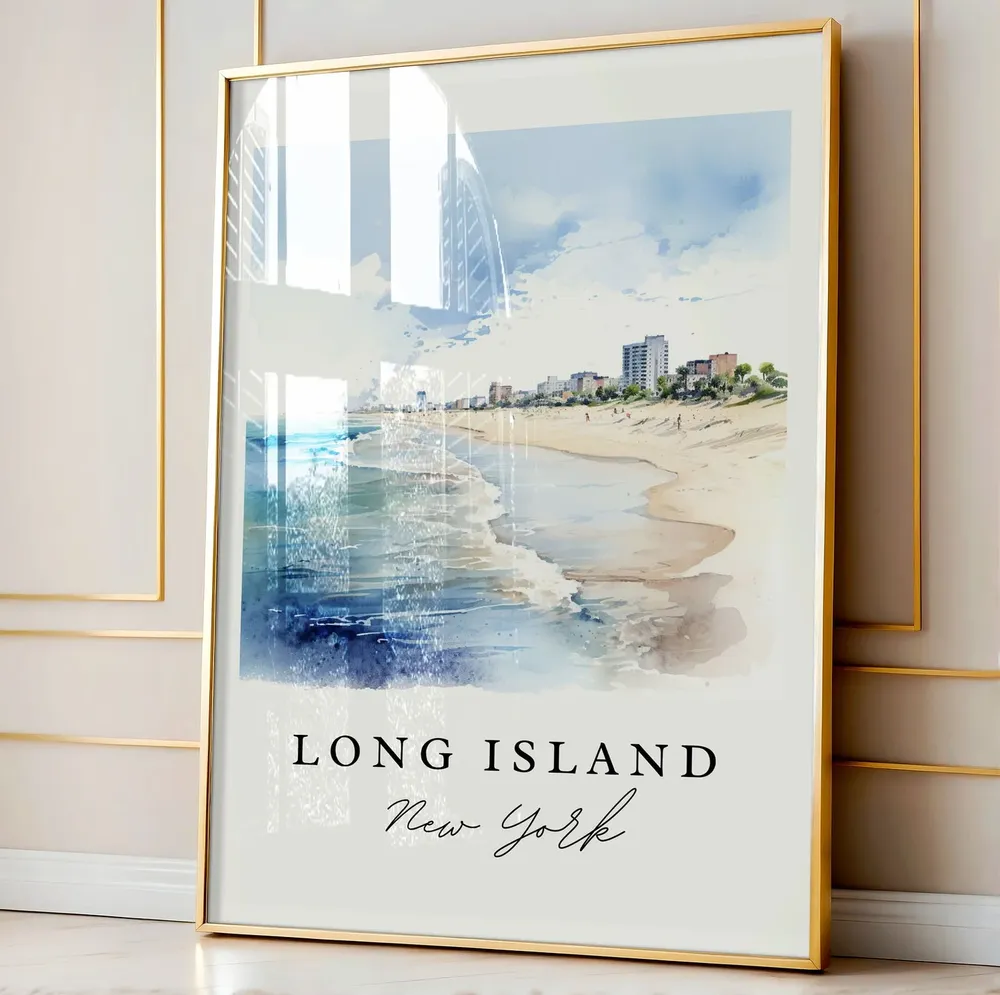 Long Island NY Travel Poster, New York Wall Art - Image 4