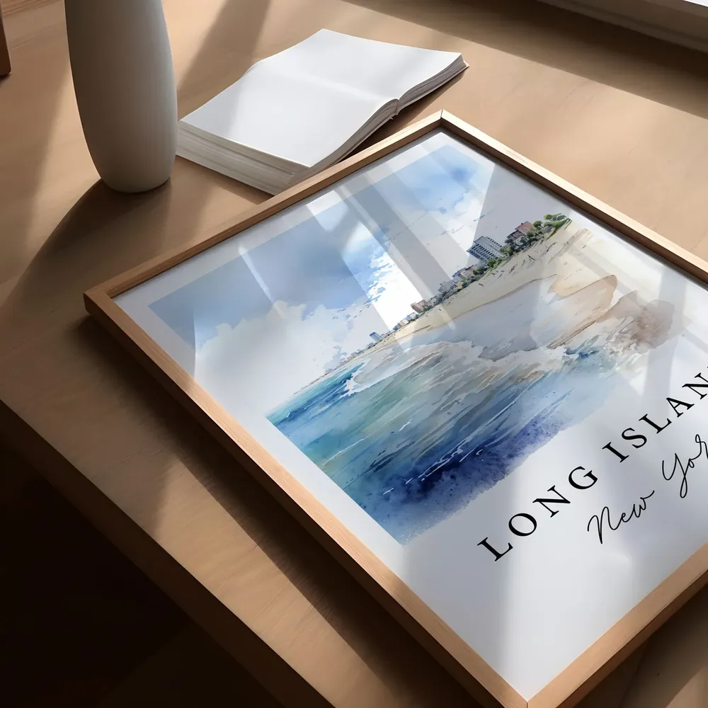 Long Island NY Travel Poster, New York Wall Art - Image 5
