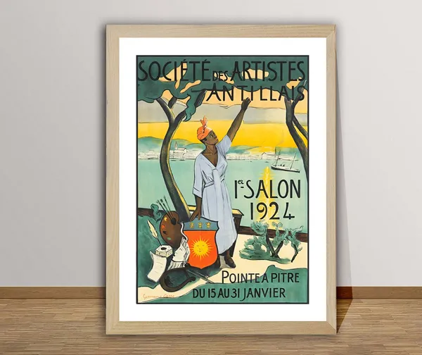 Societe Des Artistes Antillais Vintage Travel Poster