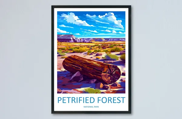 Petrified Forest National Park Travel Poster, Arizona