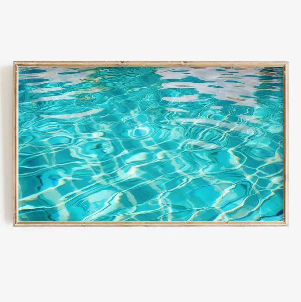 Summer Abstract Water Instant Pool Art Print